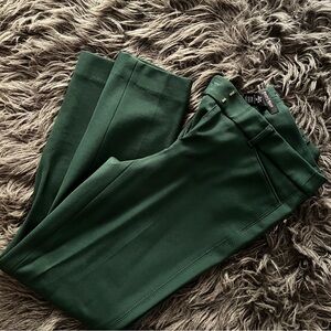 White House Black Market Dark Green Slim Ankle Pants